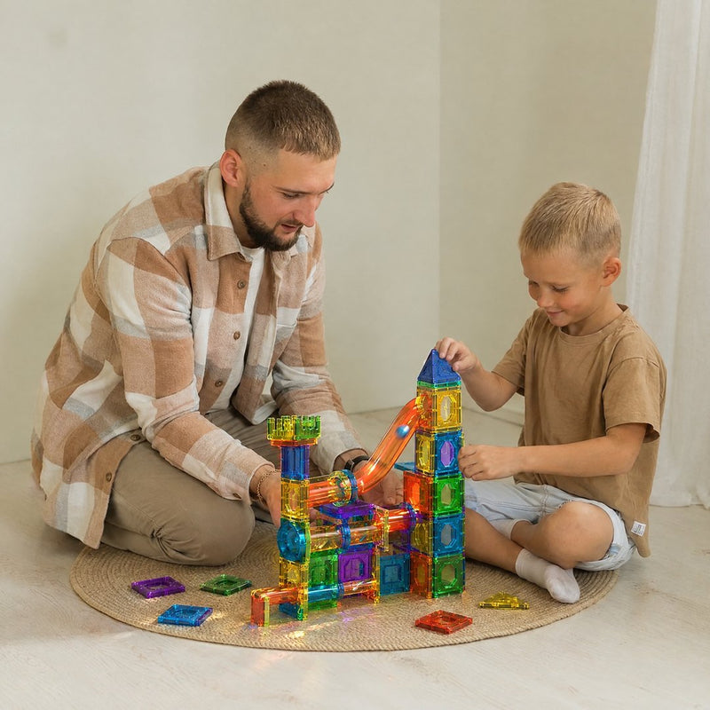 Glow Builders Magnetic Marble Run photo 1