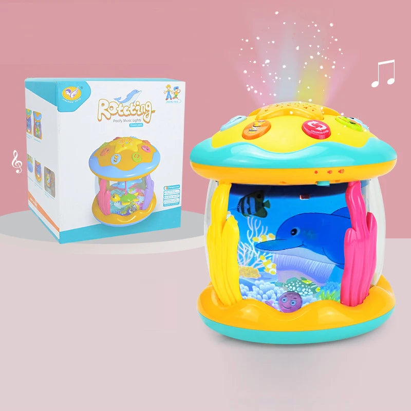 Ocean Glow Music Drum in Ocean Blue