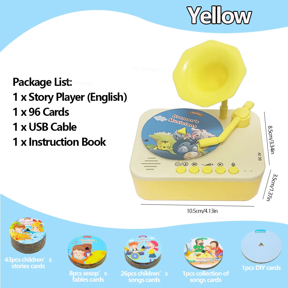Story Time Music Gramophone in Sunny Yellow