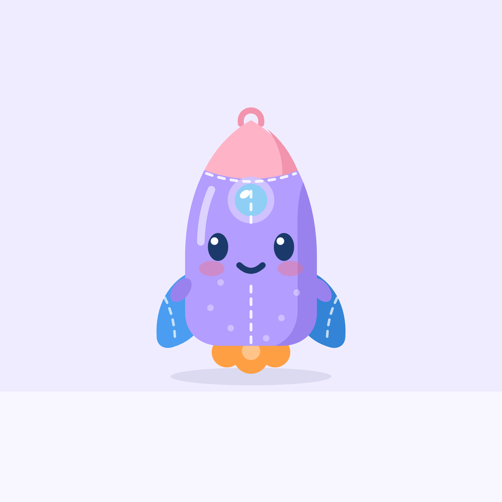 Rocket Pal Plush standing tall