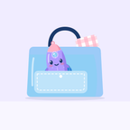 Rocket Pal Plush tucked in a diaper bag pocket